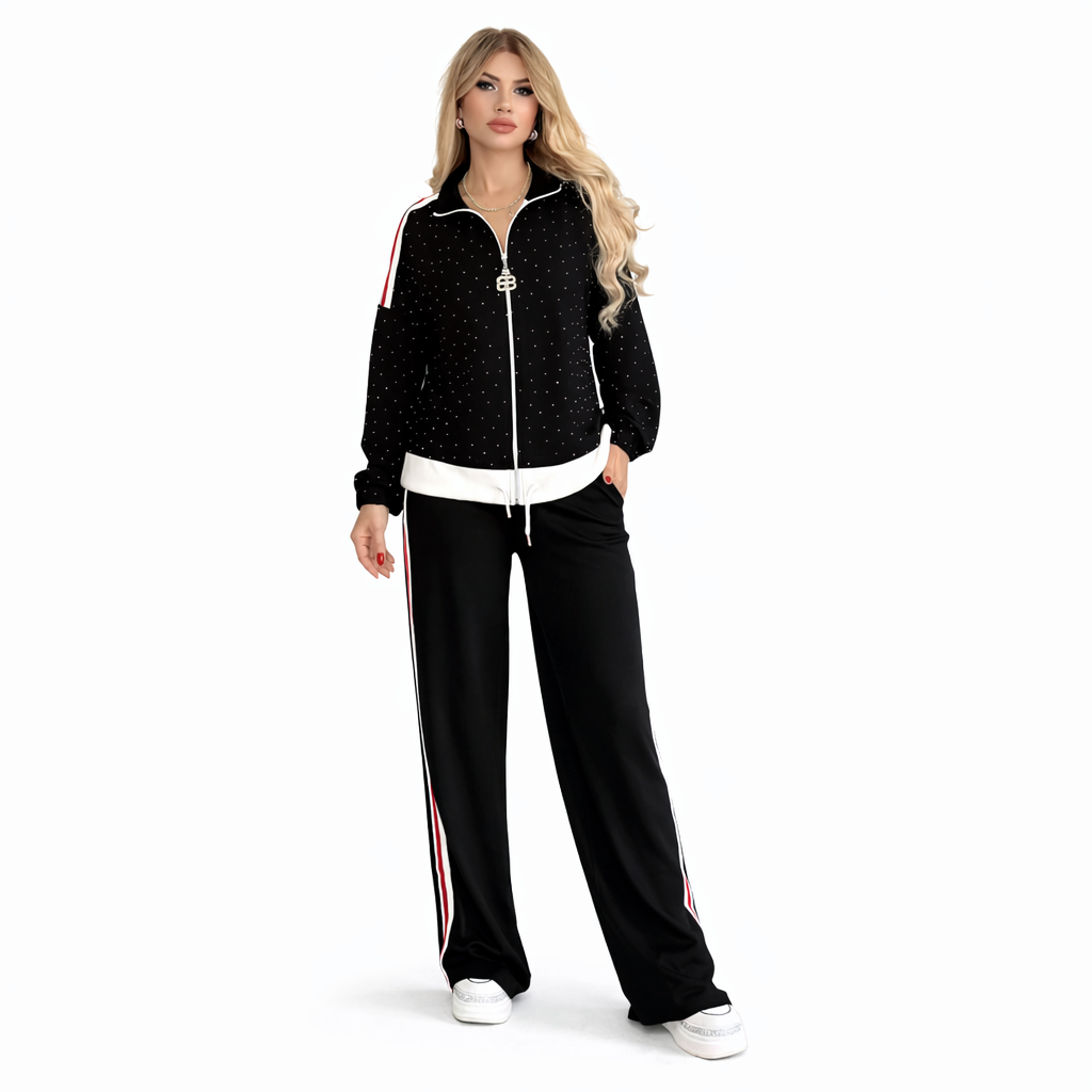 Luxe dot sport two piece set