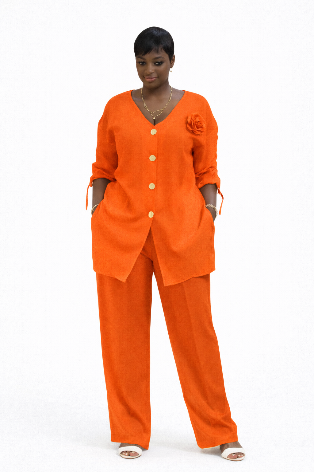 Mid night elegance two piece set