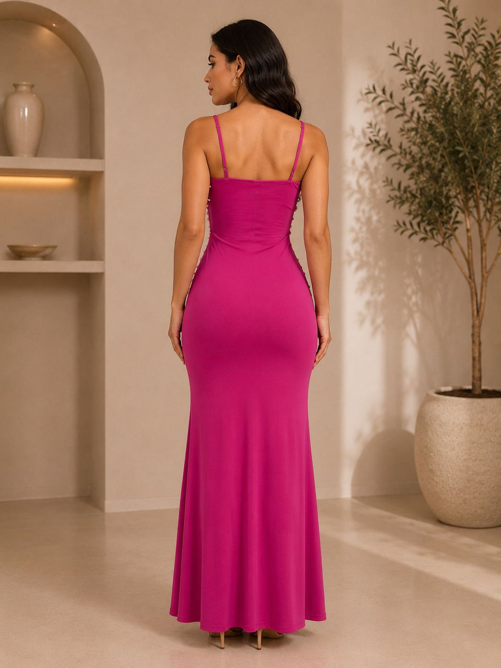 Luna Pearl Mermaid Maxi Dress
