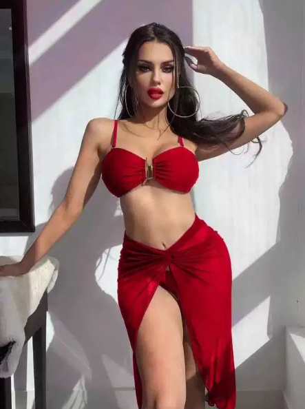 Scarlet luxe beach wear set