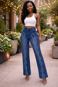 Midnight Glam Twist Denim Pants