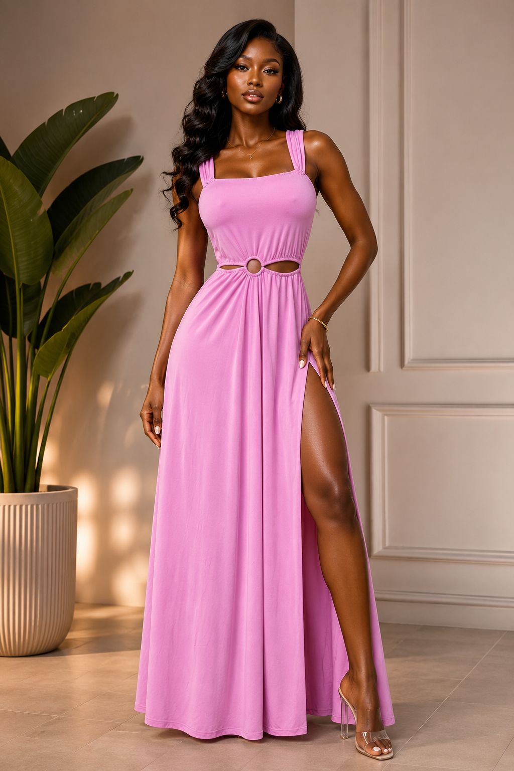 cut-out maxi dress