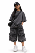 Urban drift cargo shorts set